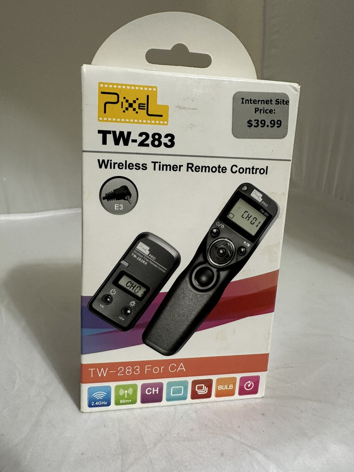 Pixel TW-283 E3 - Wireless Shutter Release Cable Compatible with Canon XT XTi XS