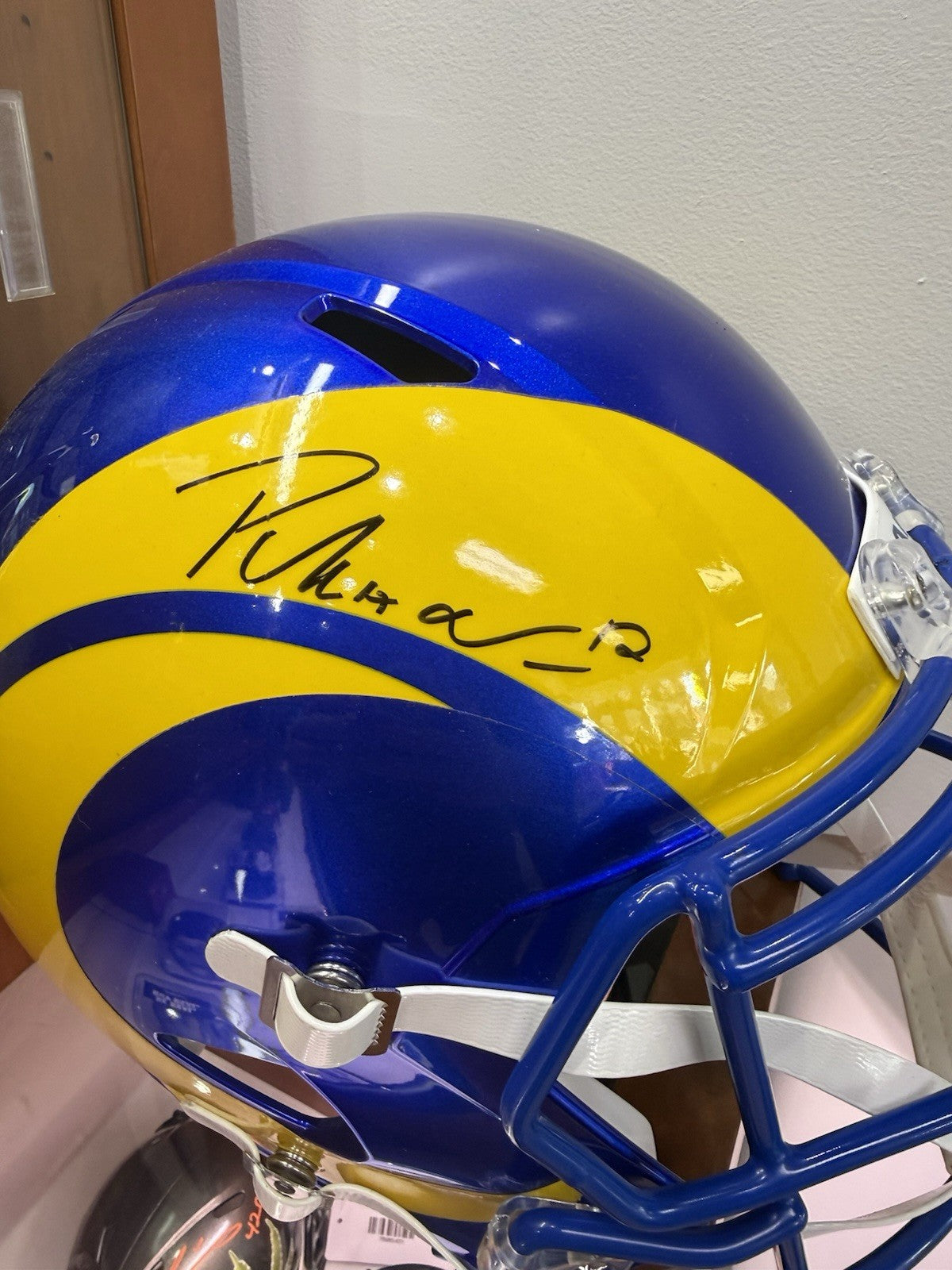 Puka Nacua Los Angeles Rams Signed FLASH Full Size Replica Helmet Fanatics 🔥