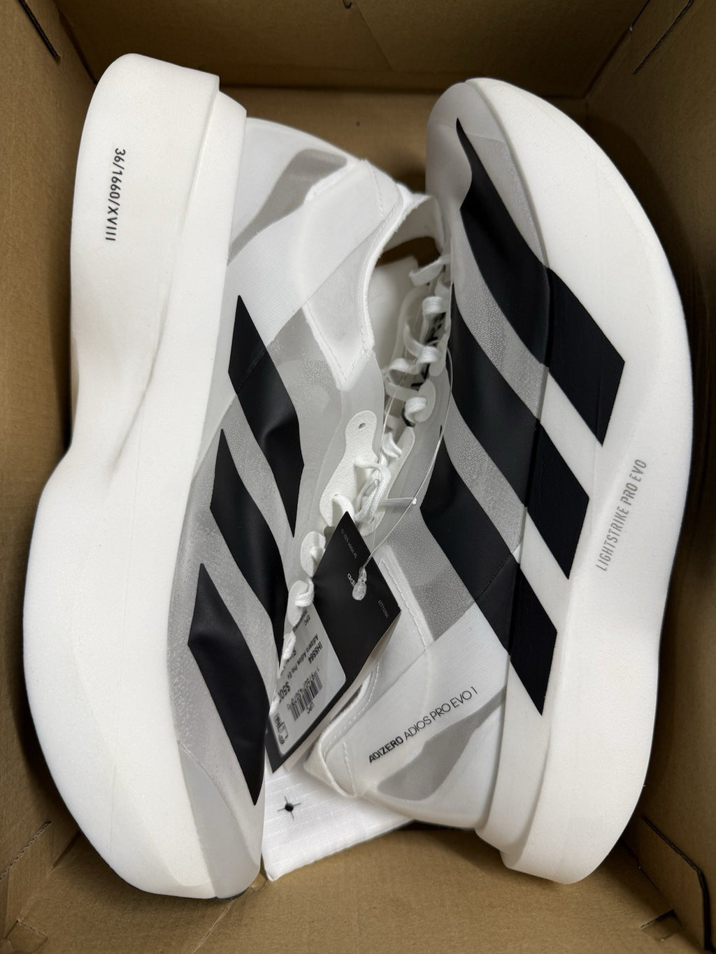 adidas Adizero Adios Pro Evo One Sneakers IH5564 White Running Men’s Size 9 NEW