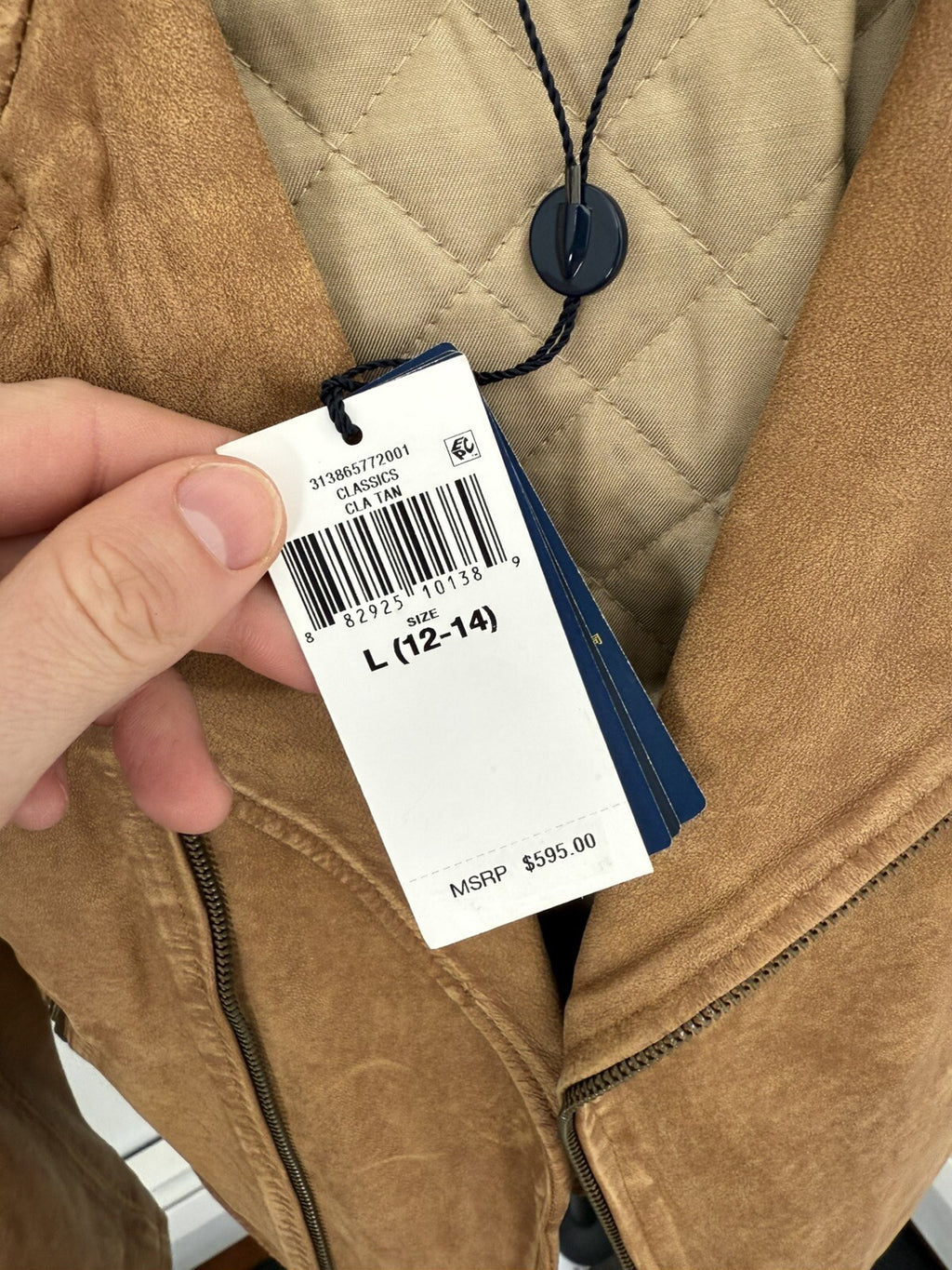 Kids Camel Real Leather Polo Ralph Lauren Jacket Size L (12-14) 🐪 $598 🐪 NEW