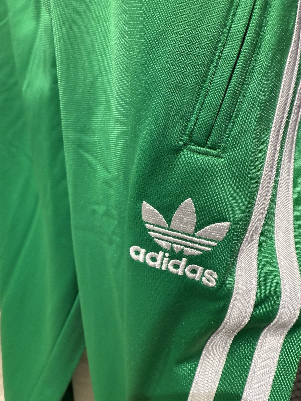 NEW MEN'S ADIDAS ORIGINALS FIREBIRD TRACK PANTS Kelly Green 🟢 SIZE XL #JD018