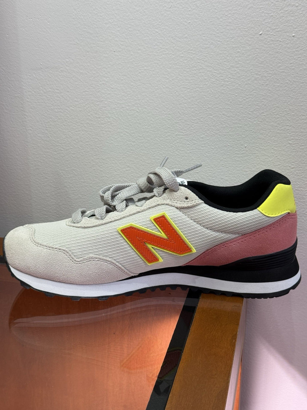 New Balance 515V3 Classics Women Size 8.5 Wide Sneakers, Grey Orange, New!