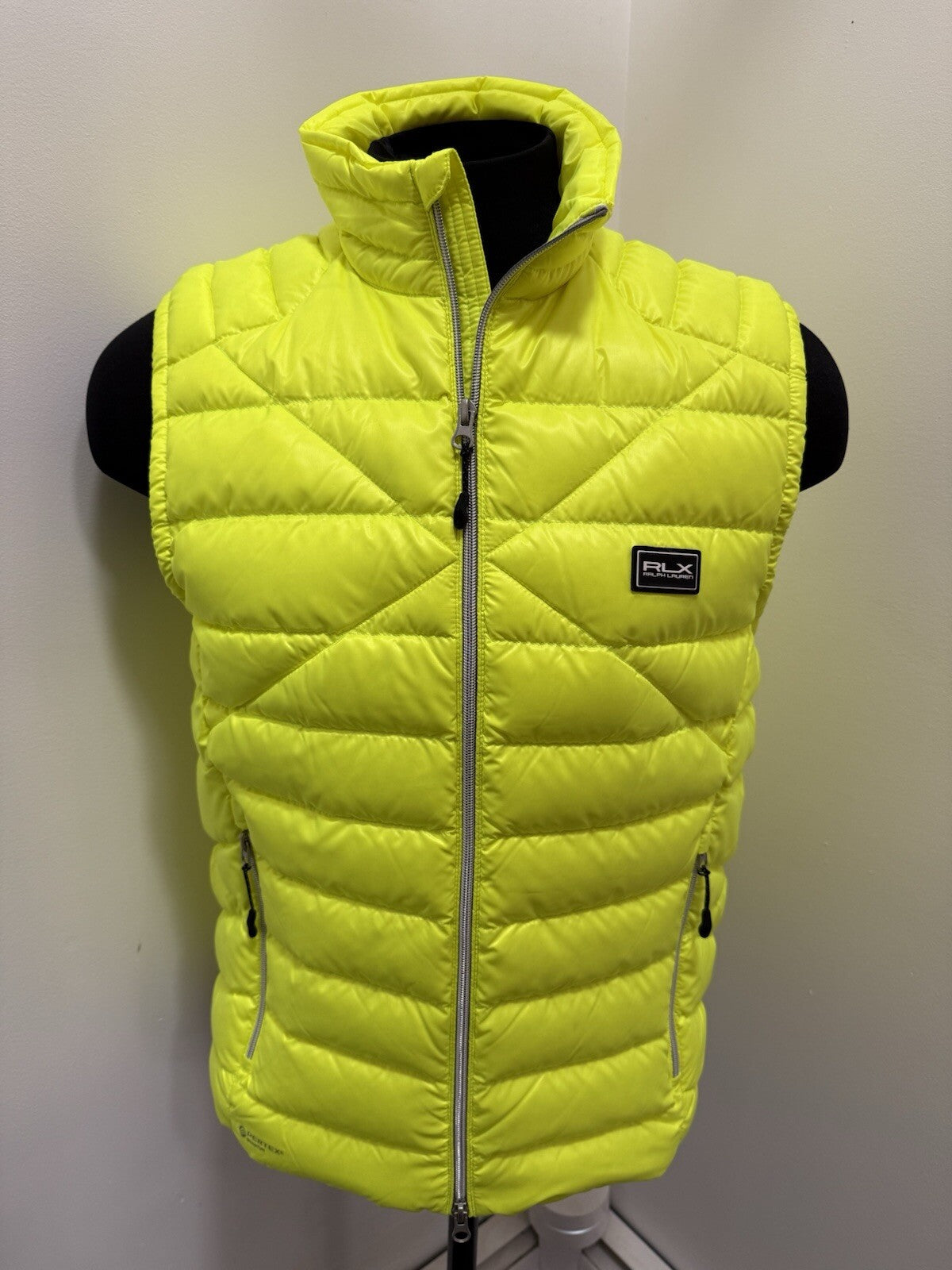RLX Ralph Lauren Men's, RLX Quilted Down Vest, Safety Yellow, M 🥎 MSRP $368