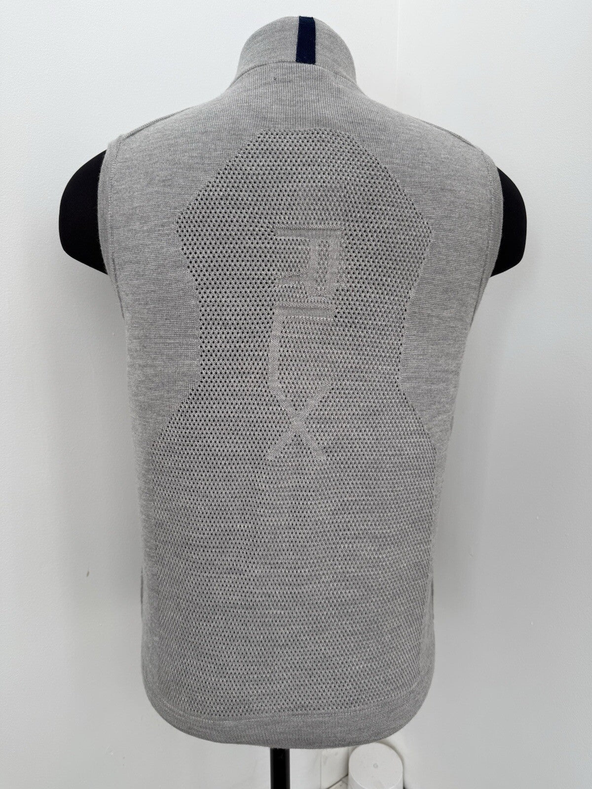 RLX Ralph Lauren Golf Wool Performance Full Zip Sweater Vest Gray Medium⛳️ $228
