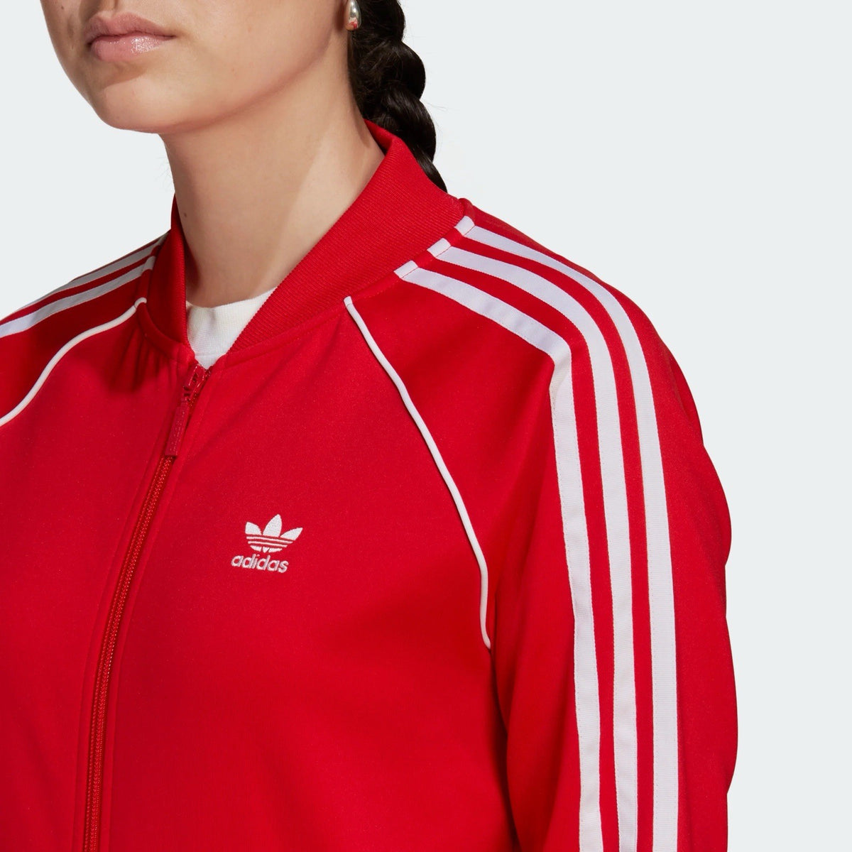 NEW ADIDAS ORIGINALS WOMEN'S SUPERSTAR TREFOIL TRACK JACKET  SIZE L 🚨#IK4032