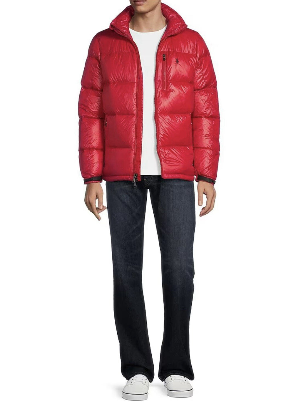 New Polo Ralph Lauren Mens Red Hood Down Puffer Jacket Parka Size XXL 🔴 $398