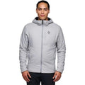 Black Diamond First Light Hybrid Hoody Insulated Active Jacket Pewter Gray XL