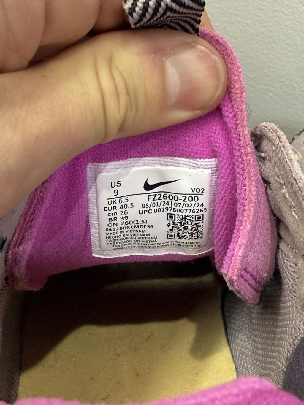 Nike Air Force 1 Wild 'Light Violet Ore' Women's 9 FZ2600-200 NEW