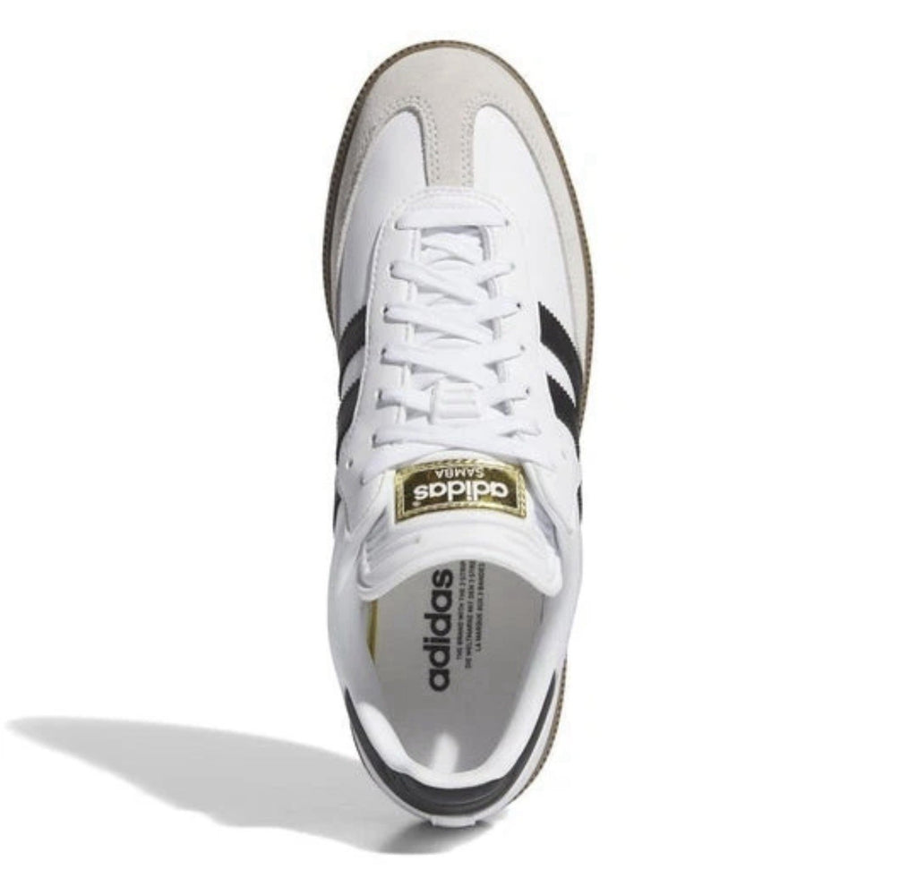 ADIDAS MEN'S SAMBA GOLF SHOE WHITE/ CORE BLACK/GUM IH5167 SIZE: 14