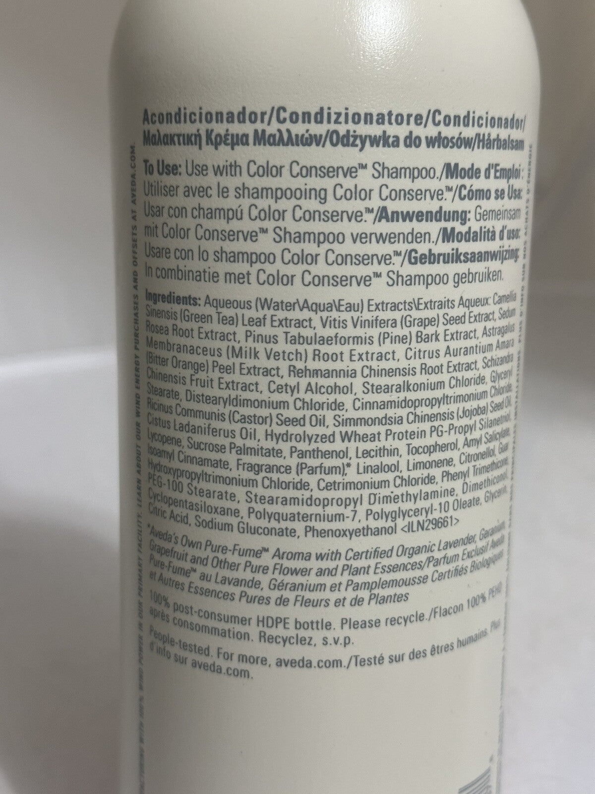Aveda Color Conserve Conditioner JUMBO SIZE 33.8oz / 1 Liter New
