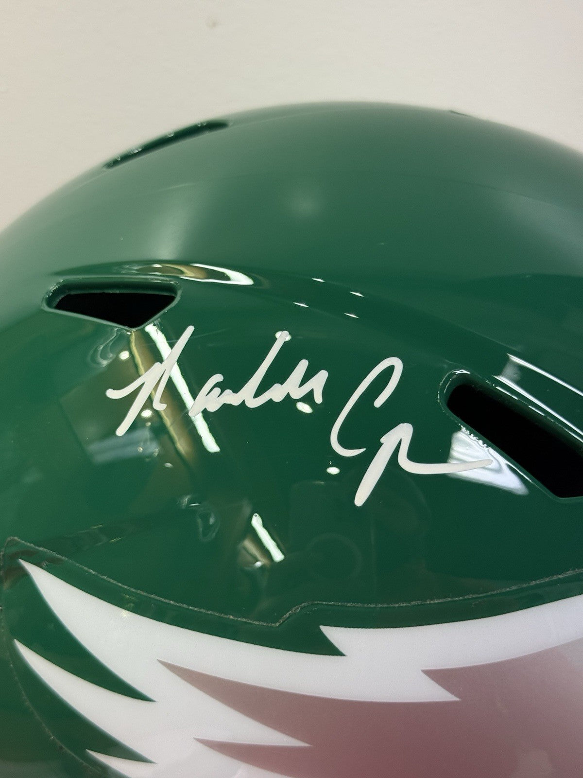 Randall Cunningham Signed Full-Size Speed Replica Helmet Eagles Beckett