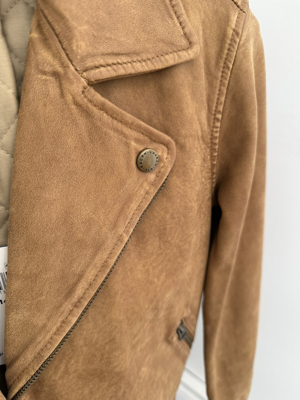 Kids Camel Real Leather Polo Ralph Lauren Jacket Size L (12-14) 🐪 $598 🐪 NEW