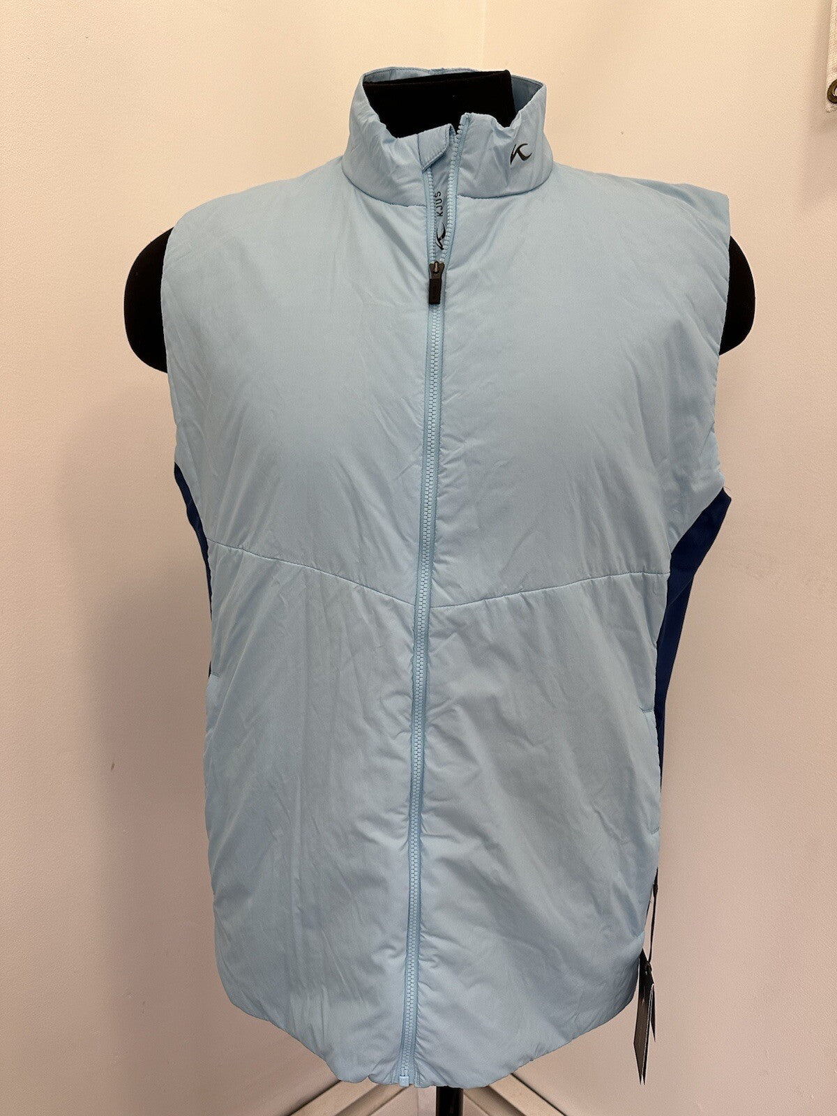 KJUS Golf Blue Radiation Vest II Lightweight DWR Fabric Men Size XL (54) 🔵 $279