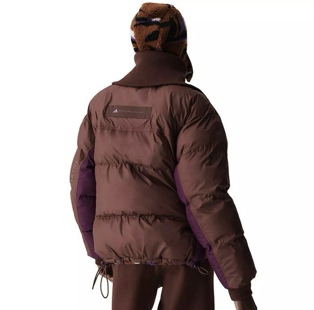 Adidas Stella McCartney Chocolate Winter Pull On Puffer Jacket XS New $500