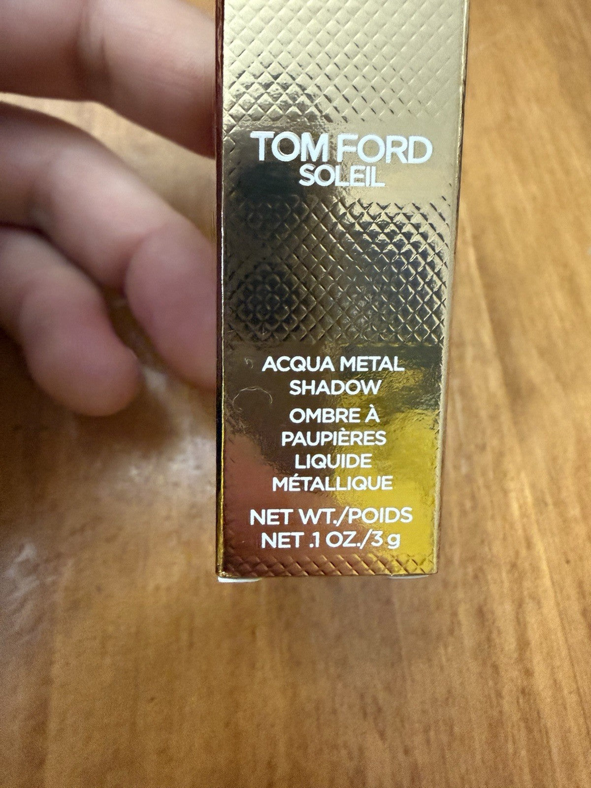 Tom Ford Soleil Aqua Metal Shadow 01 REFLECTS GILT 0.1oz  NIB