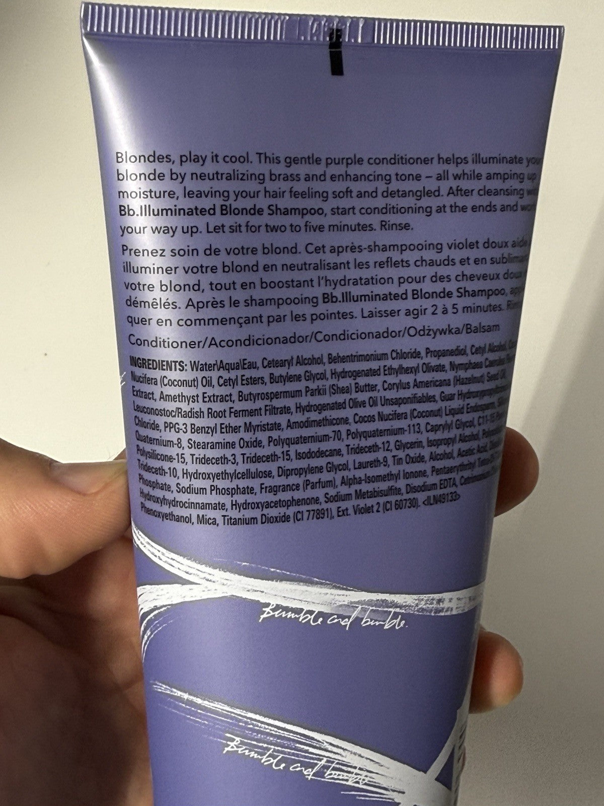 Bumble and bumble Illuminated Blonde Purple Conditioner -6.7 oz / 200ml 🟣New