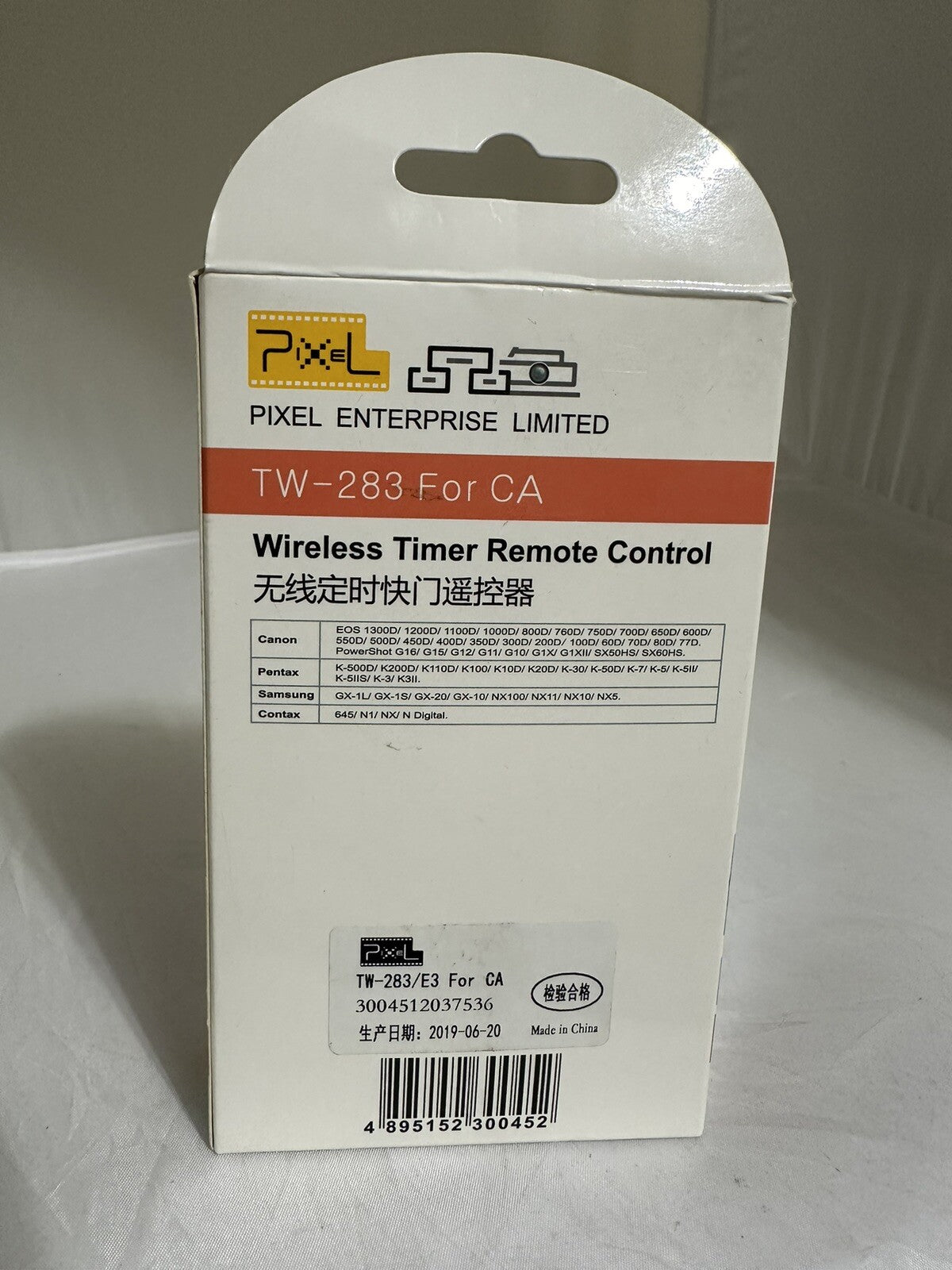 Pixel TW-283 E3 - Wireless Shutter Release Cable Compatible with Canon XT XTi XS