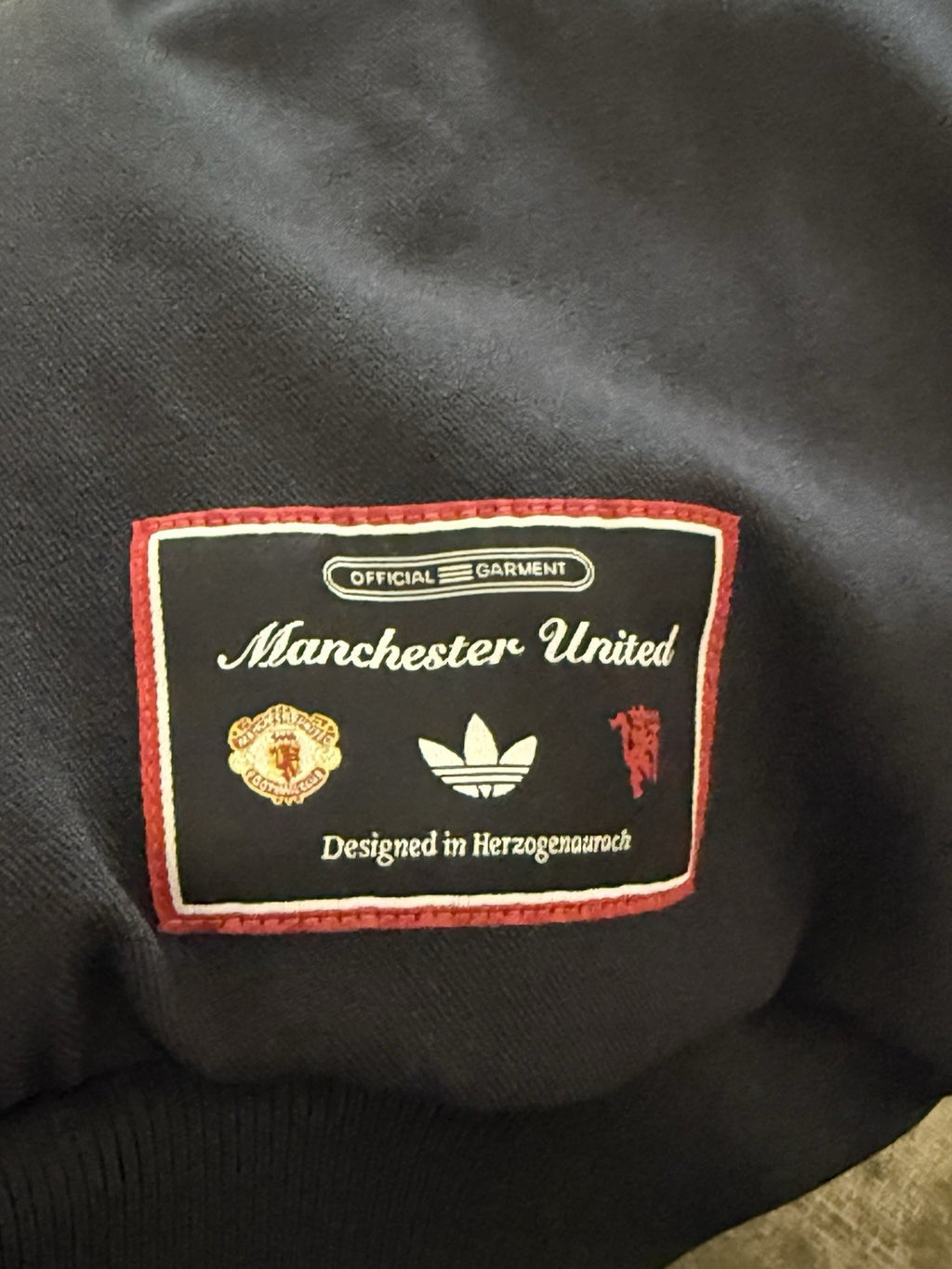 New Adidas Manchester United Terrace Icon Track Top Jacket Men’s Sz Small JF0358