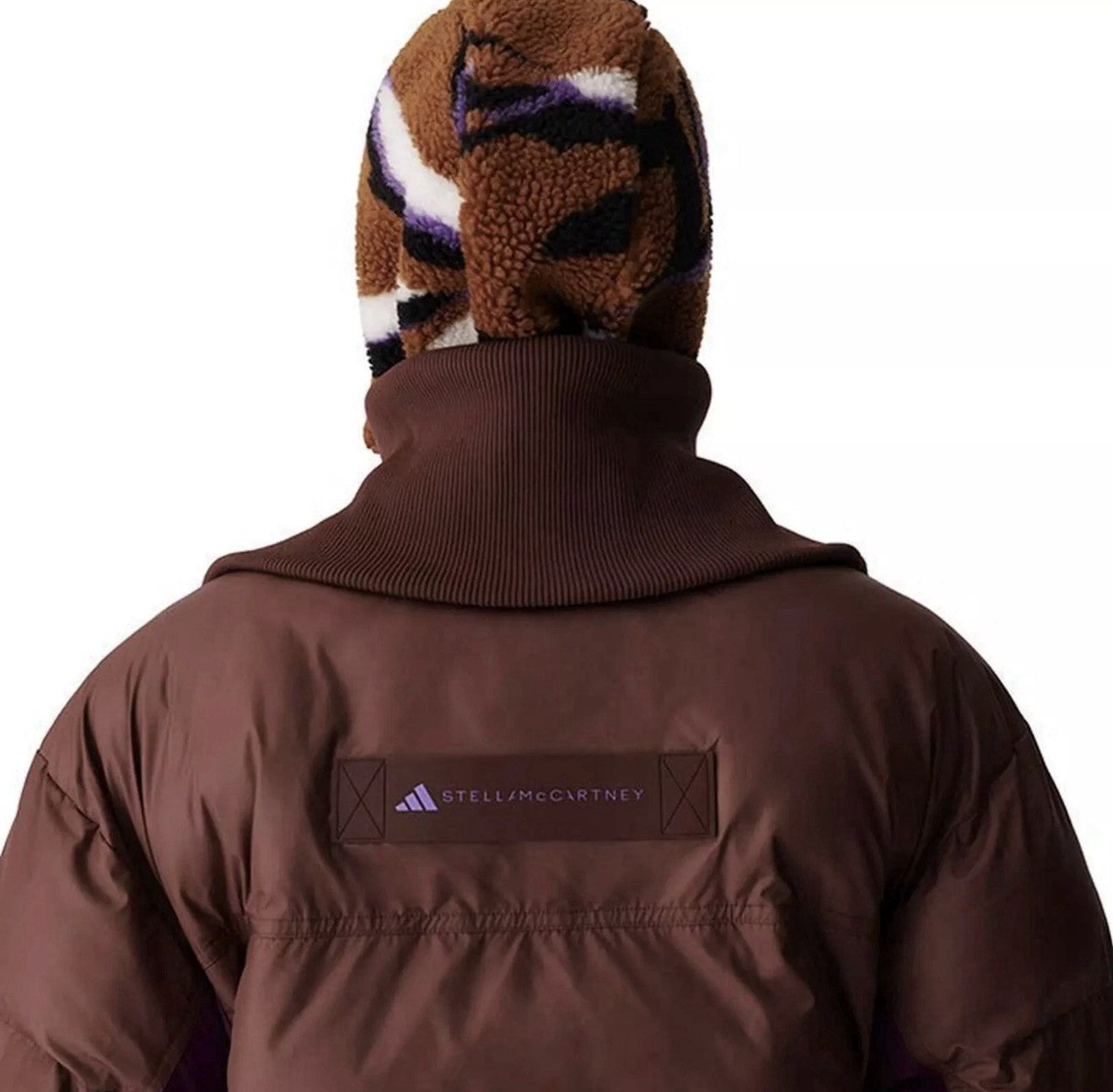 Adidas Stella McCartney Chocolate Winter Pull On Puffer Jacket XS New $500