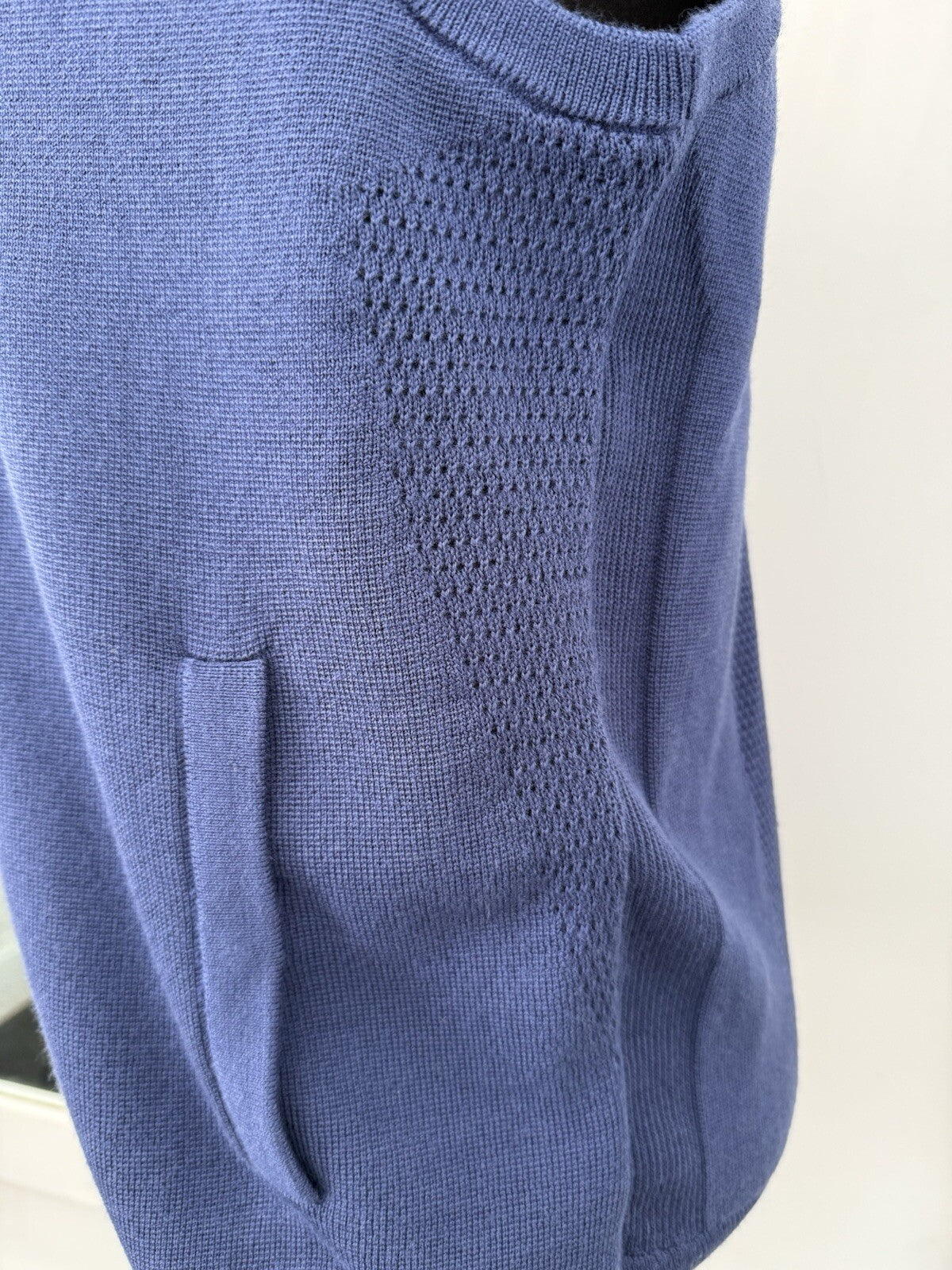 RLX Ralph Lauren Golf Wool Performance Full Zip Sweater Vest Navy XS⛳️ $228