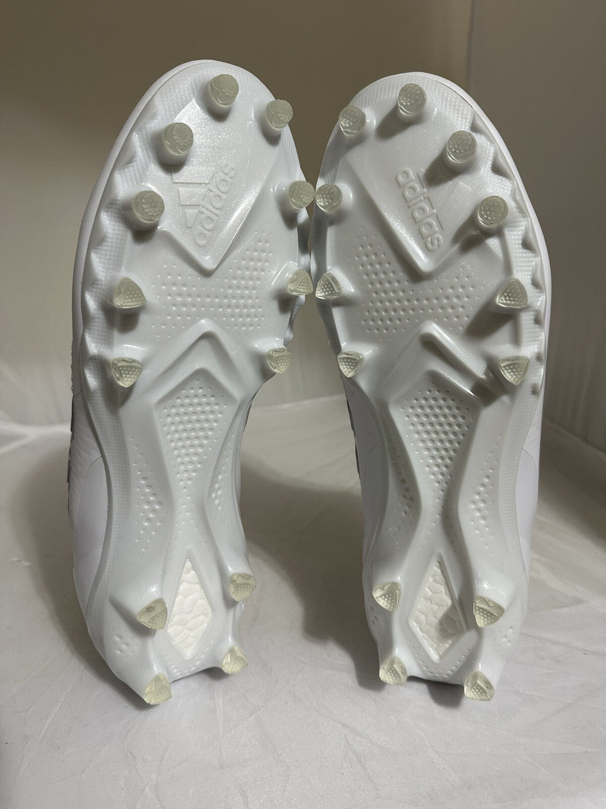 Adidas Ultraboost PE Football Cleats White Gray Chrome Men’s Size 16 NEW RARE🏈