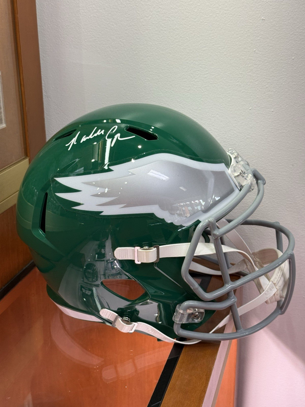 Randall Cunningham Signed Full-Size Speed Replica Helmet Eagles Beckett