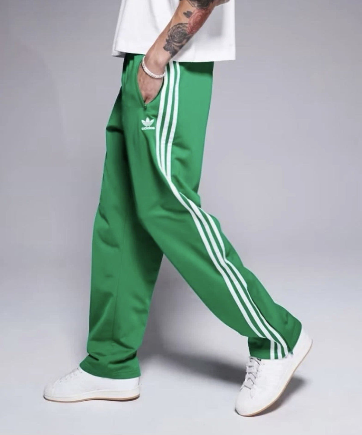 NEW MEN'S ADIDAS ORIGINALS FIREBIRD TRACK PANTS Kelly Green 🟢 SIZE XL #JD018