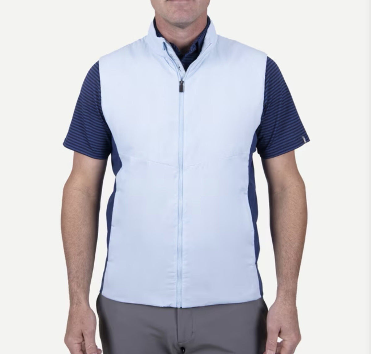 KJUS Golf Blue Radiation Vest II Lightweight DWR Fabric Men Size XL (54) 🔵 $279