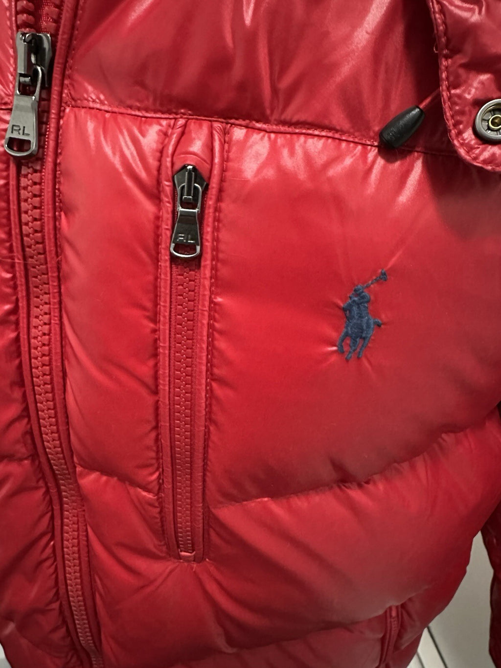 New Polo Ralph Lauren Mens Red Hood Down Puffer Jacket Parka Size XXL 🔴 $398