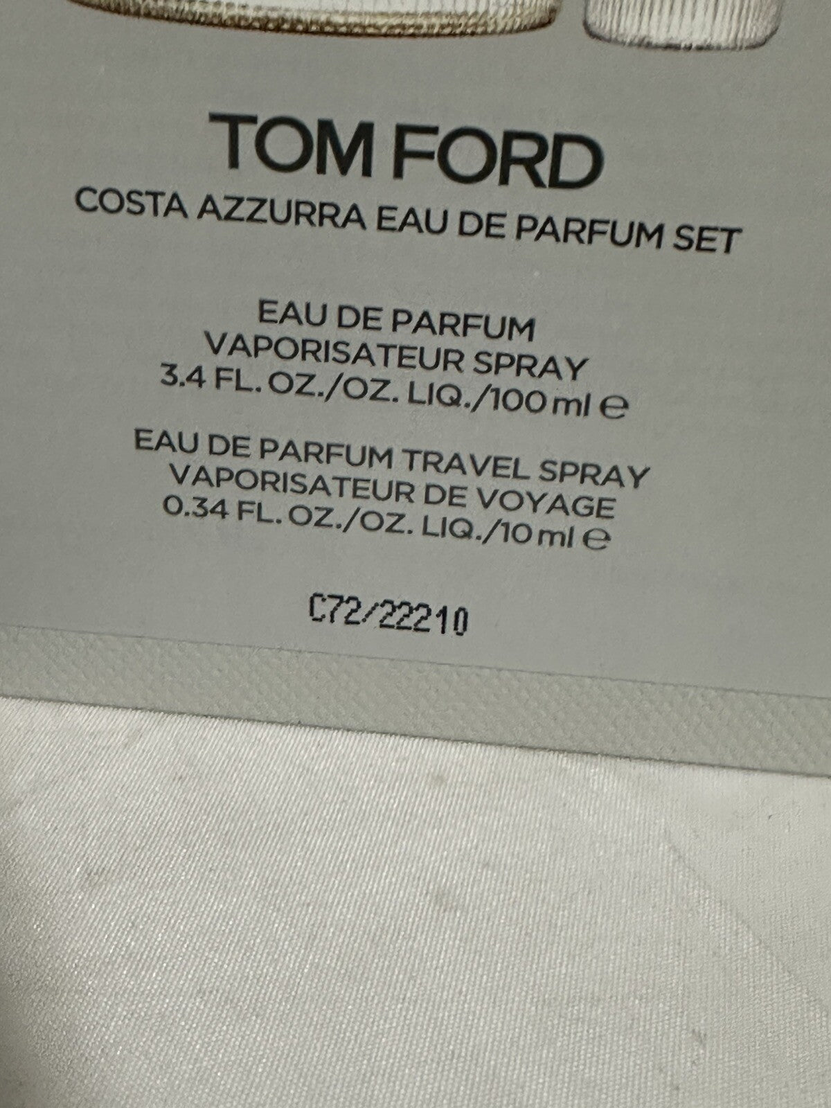 TOM FORD Costa Azzurra Eau De Parfum Gift Set Sensual Aquatic Perfume 3.4oz ⚱️