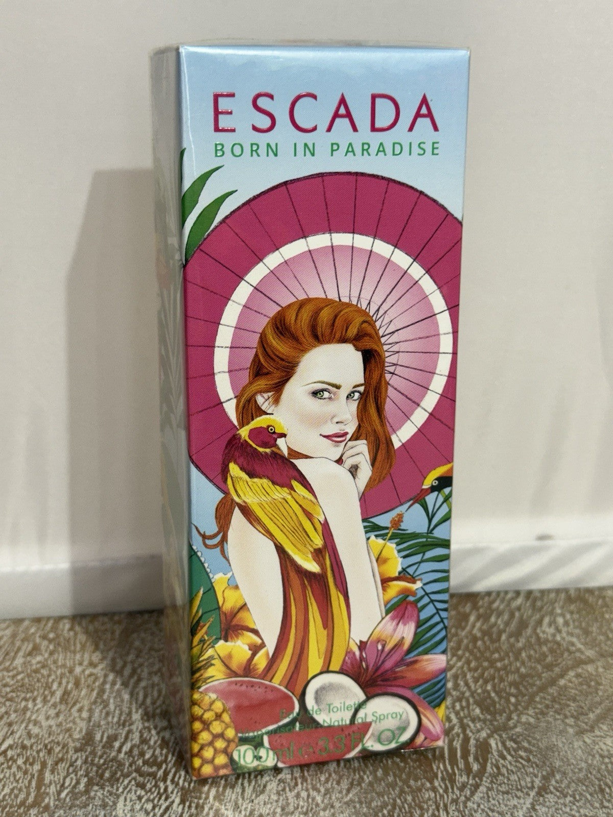 BORN IN PARADISE by ESCADA 3.3 oz / 100 ML Eau De Toilette Spray In Sealed Box