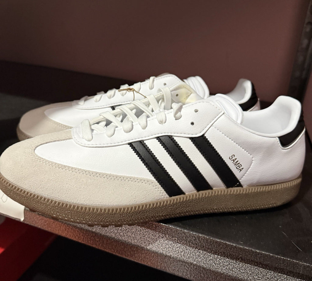 ADIDAS MEN'S SAMBA GOLF SHOE WHITE/ CORE BLACK/GUM IH5167 SIZE: 14