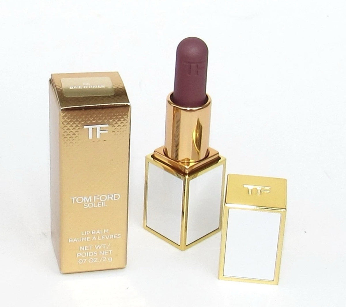 Tom Ford Lipstick Soleil Lip Balm 05 Baie D'Hiver .07 Oz. 2g NIB Clutch RARE