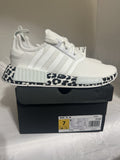 Adidas NMD R1 Boost White Mint Black Leopard Shoes GZ1623 Women’s Size 7 NIB 🐄