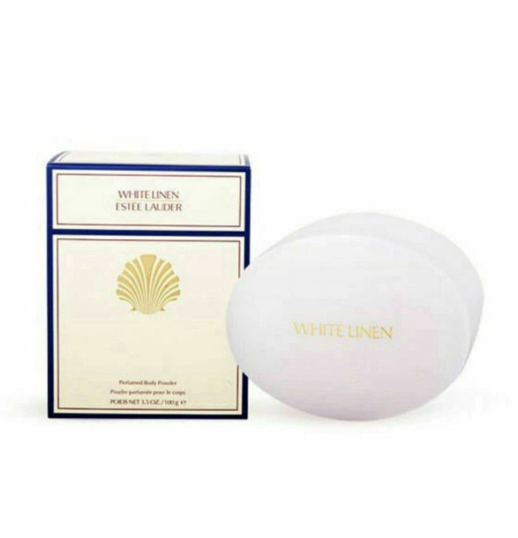 Estee Lauder White Linen  Perfumed Body Powder 3.5oz Full Size Boxed