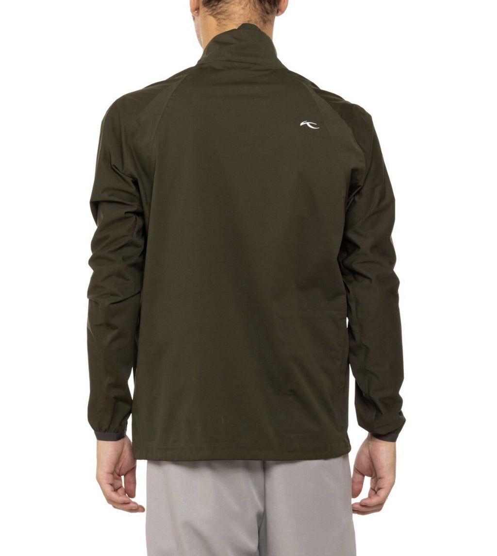 Kjus Men’s Dexter II 2.5L Half Zip Jacket- Green Olive - Size: 50 Medium ⛳️$240