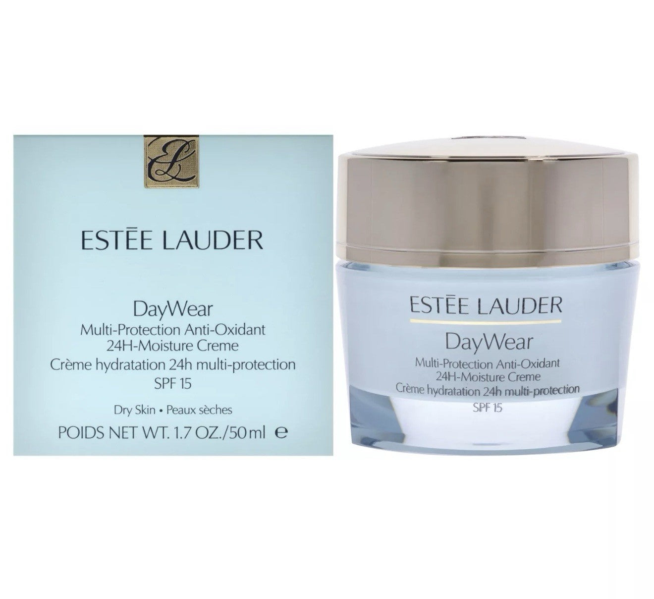 Estee Lauder DayWear Anti-Oxidant 24H-Moisture Creme Dry Skin SPF15  1.7oz A34